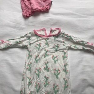 Kickee Pants Newborn Dress, Cactus Flower Print